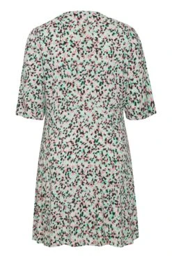 Viscose Dress In Green Print -Moda Ulla Shop carraig donn viscose dress in green print 692269