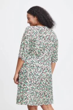 Viscose Dress In Green Print -Moda Ulla Shop carraig donn viscose dress in green print 773938