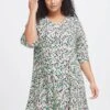 Viscose Dress In Green Print -Moda Ulla Shop carraig donn viscose dress in green print 871852