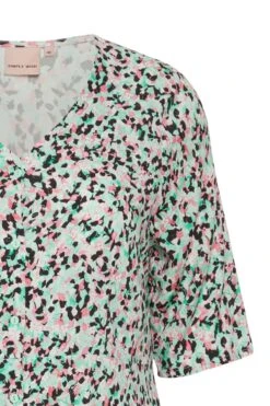 Viscose Dress In Green Print -Moda Ulla Shop carraig donn viscose dress in green print 925717