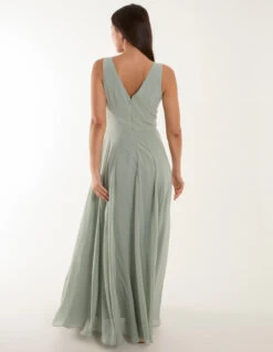 Embellished V-Neck Maxi Dress 9 Embellished V-Neck Maxi Dress -Moda Ulla Shop ss24101 sage 18517